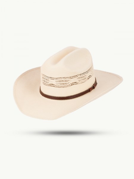 SCIPPIS Sommerhut „Canyon“ – Papierstroh mit luftigen Aussparungen und Kontrastband, creme
