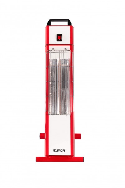 Stahlungsheizung "Aida" rot/weiß 50x24,3x71,5cm elektrische Heizung Außenheizung