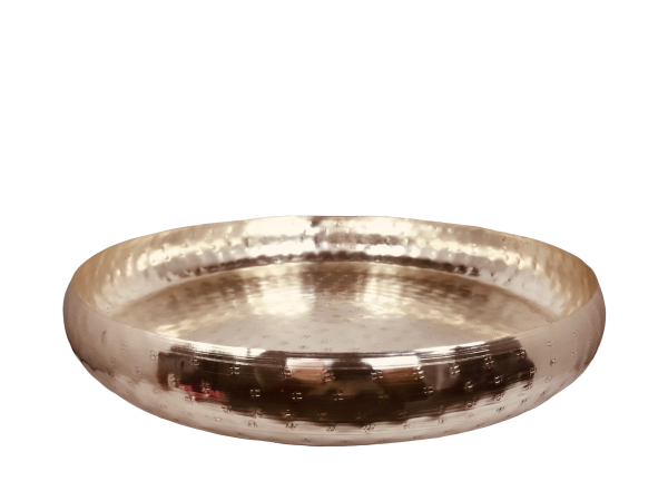 Tablett "Adlon" versilbert, gehämmert, Antique 38,5cm Durchmesser-sale