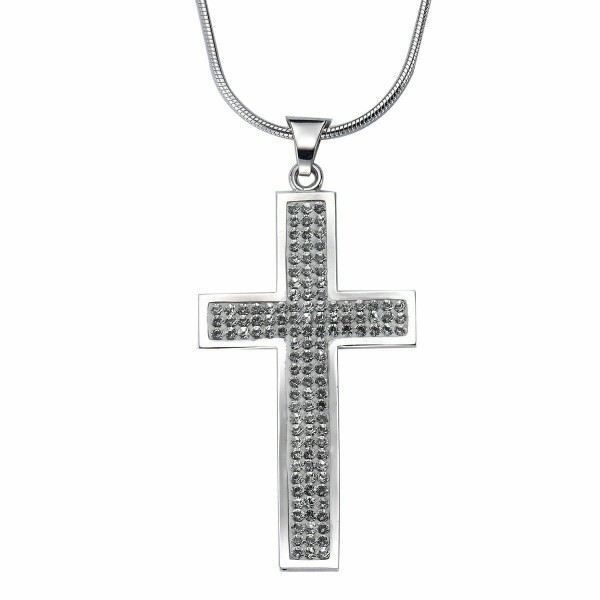 Crystelle - Anhänger mit Kette 42cm+5 Schlange, Swarovski