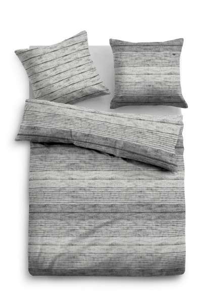 Tom Tailor Satin Bettwäsche "Anja", grau