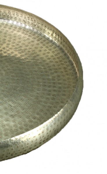 Tablett "Adlon" versilbert, gehämmert, Antique 38,5cm Durchmesser-sale