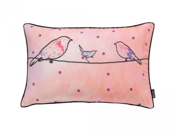 Emotion Textiles Kissenbezug Crazy Birds pink 60 X 40 cm