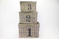 Beauty.Scouts Korbset "uno-due-tre" 3- tlg. Set, Weide Beauty.Scouts Korbset "uno-due-tre" 3- tlg. Set, Weide