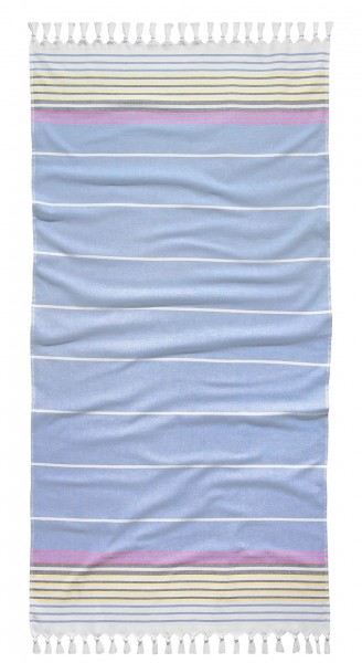 Tom Tailor Saunatuch "Miriam", 90 x 180 cm, hellblau, Hamamtuch, Strandtuch, Badetuch, Badezimmer