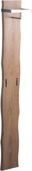 Garderobe "Celia II" Baumkante MDF Dekor Eiche 25x190x20cm Kleiderstange