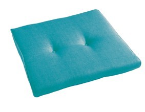Polsterauflage Sesselauflage Stuhlauflage "Felicia Blau" konisch 44x48/44x5cm
