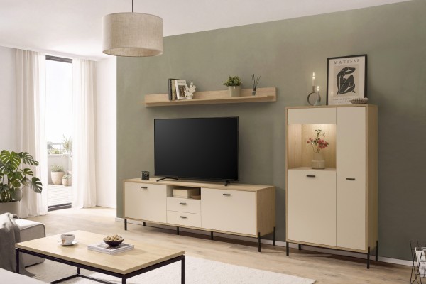 Wohnzimmer-Set "Fredericia III" 285 (275)/ ~ 170/ 35-40 cm Wohnzimmerschrank