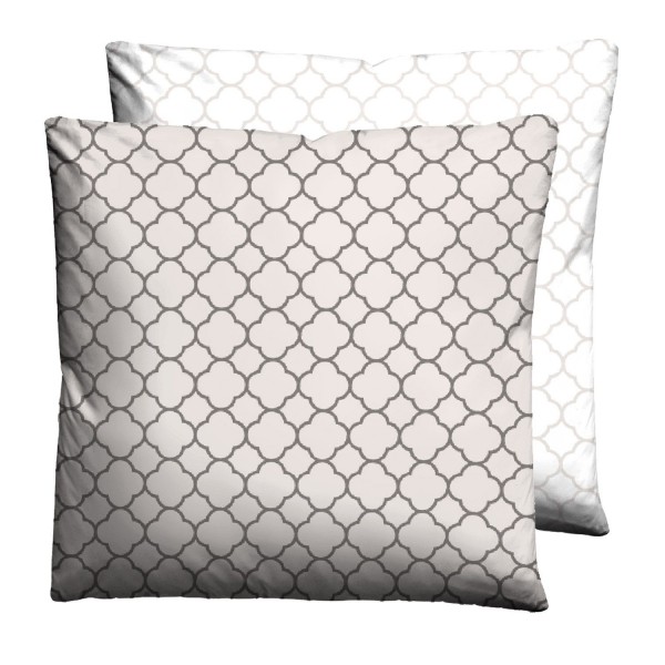 Biberna Mako Satin Kopfkissenbezug Mix &amp; Match taupe 40 x 40 cm