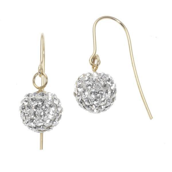 Crystelle - Ohrhänger Kugel 8mm Swarovski Kristalle