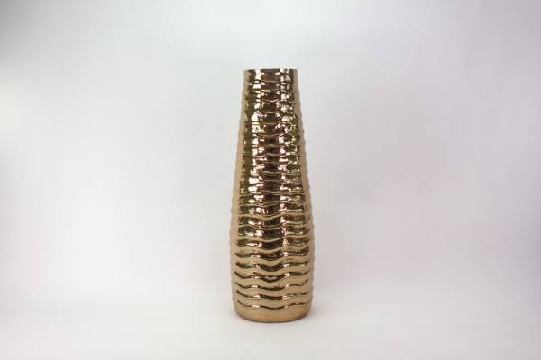 Vase "Rules III" Aluminium rose gold, H 74 cm