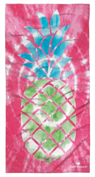 Tom Tailor Strandtuch "Ananas Style", pink, 85 x 160 cm