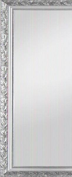Beauty.Scouts Rahmenspiegel "Margaux II", Spiegel Klarglas silber Verzierungen Aufhänger 46x111cm