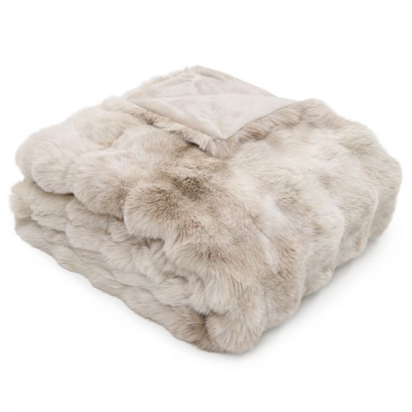 bugatti Felldecke Bubble Beige – Luxuriöses Kunstfell für gemütliches Wohnambiente