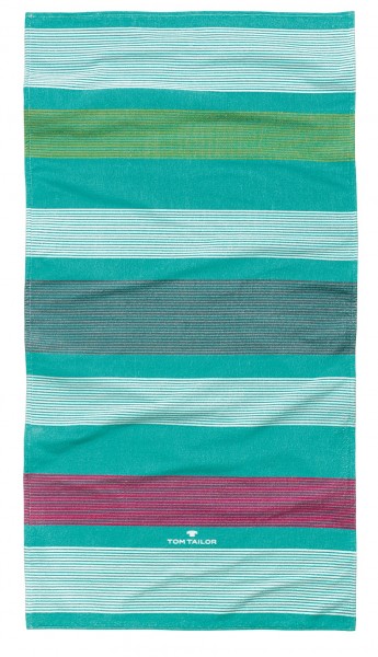 Tom Tailor Strandtuch "Narja", aqua, 85 x 160 cm, Duschtuch