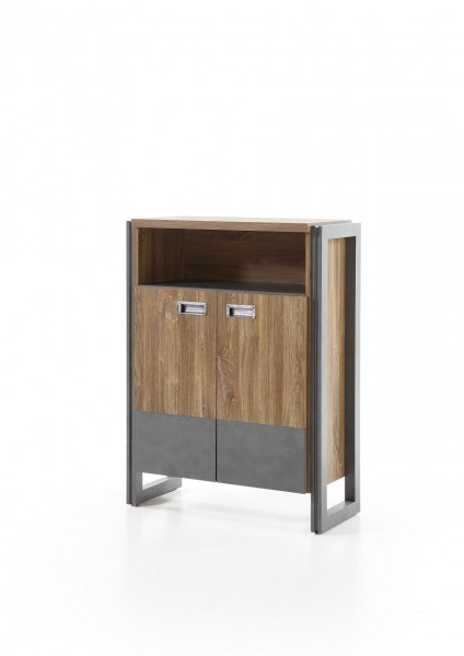 Kommode, Highboard, Wohnzimmer, Esszimmer, Industrie “Java Livin III” Beauty.Scouts, Stirling oak, Schrank