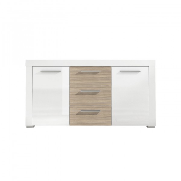 Forest Dream A9AI0Y8402	Sideboard Avio 84-02 Sideboard "Leon" weiß hellbraun Holznachbildung 160x85,2x40cm Kommode