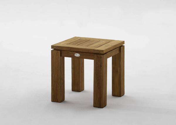 Beistelltisch "Elaya", Teakholz, 45 x 45 x 45 cm, Badezimmertisch, Badezimmer, Spa, Badezimmermöbel