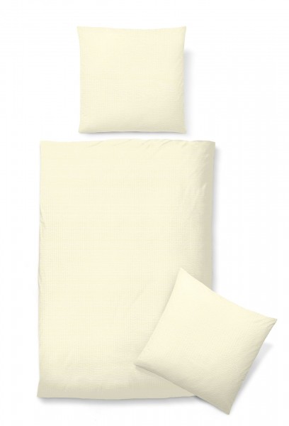 Biberna Sleep & Protect Seersucker Bettwäsche 135x200cm + 80x80cm