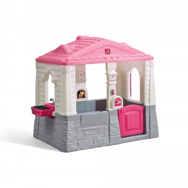 Kinderspielhaus "Noa" aus Kunststoff 88,9x129,5x118,1cm pink