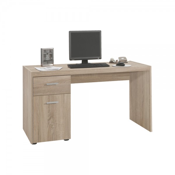 Schreibtisch "Ambika" - in Eiche Nachbildung, 135x74,5x63 cm
