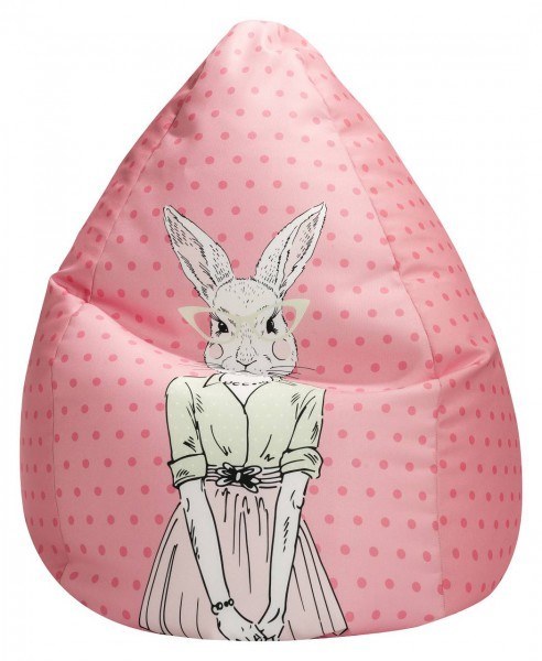 Sitting Point BeanBag MISS RABBIT XL coralle