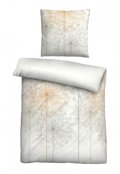 Biberna Baumwoll Satin Bettwäsche gold