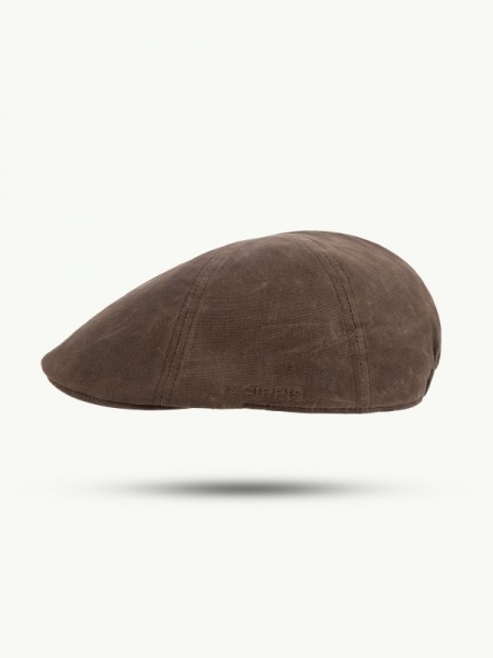 SCIPPIS „Lerwick Cap“ – Wetterfeste Schiebermütze aus 100 % Baumwolle in Braun