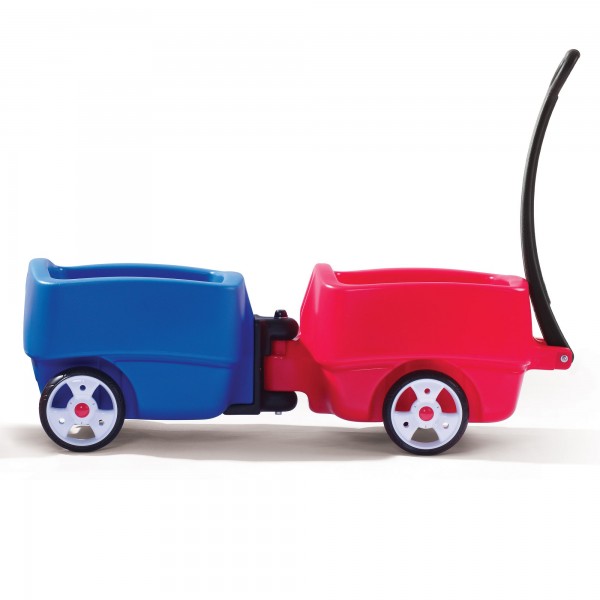 2x Anhänger "Fiona"  in rot blau aus Kunststoff 49,5x135,9x97,2cm