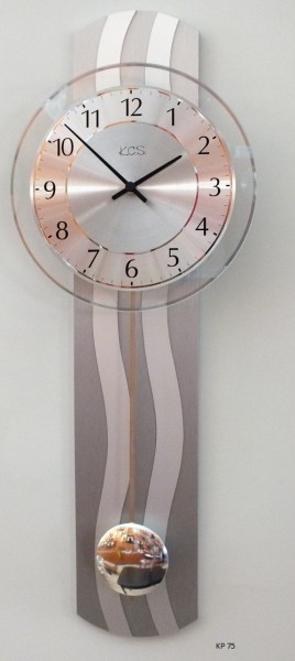 Wanduhr "Moni" mit Quarzpendelwerk, lackierte Holzrückwand, 23 x 60 cm