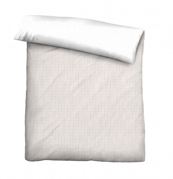 Biberna Mako Satin Bettdeckenbezug Mix &amp; Match taupe