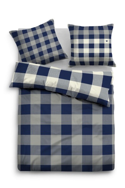 Tom Tailor Flanell Bettwäsche "Brick", indigo