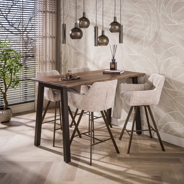 Bartisch „Harper XL“ – 147 cm, Massivholz Akazie, Warmbraun