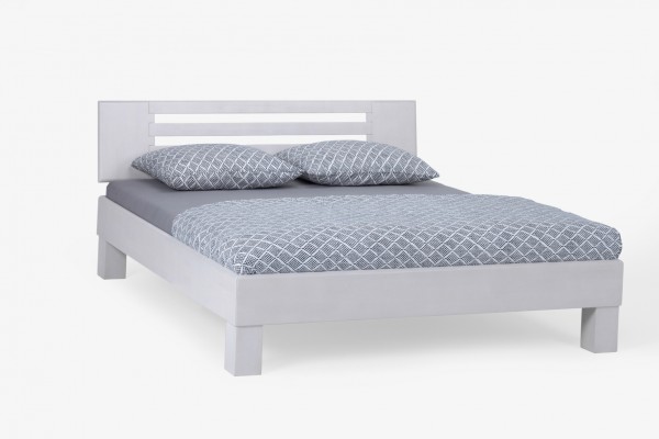 Massivholzbett "Maex I" mit Kopfteil Bett Buche weiß lackiert verschied. Größen DICO Schlafzimmer