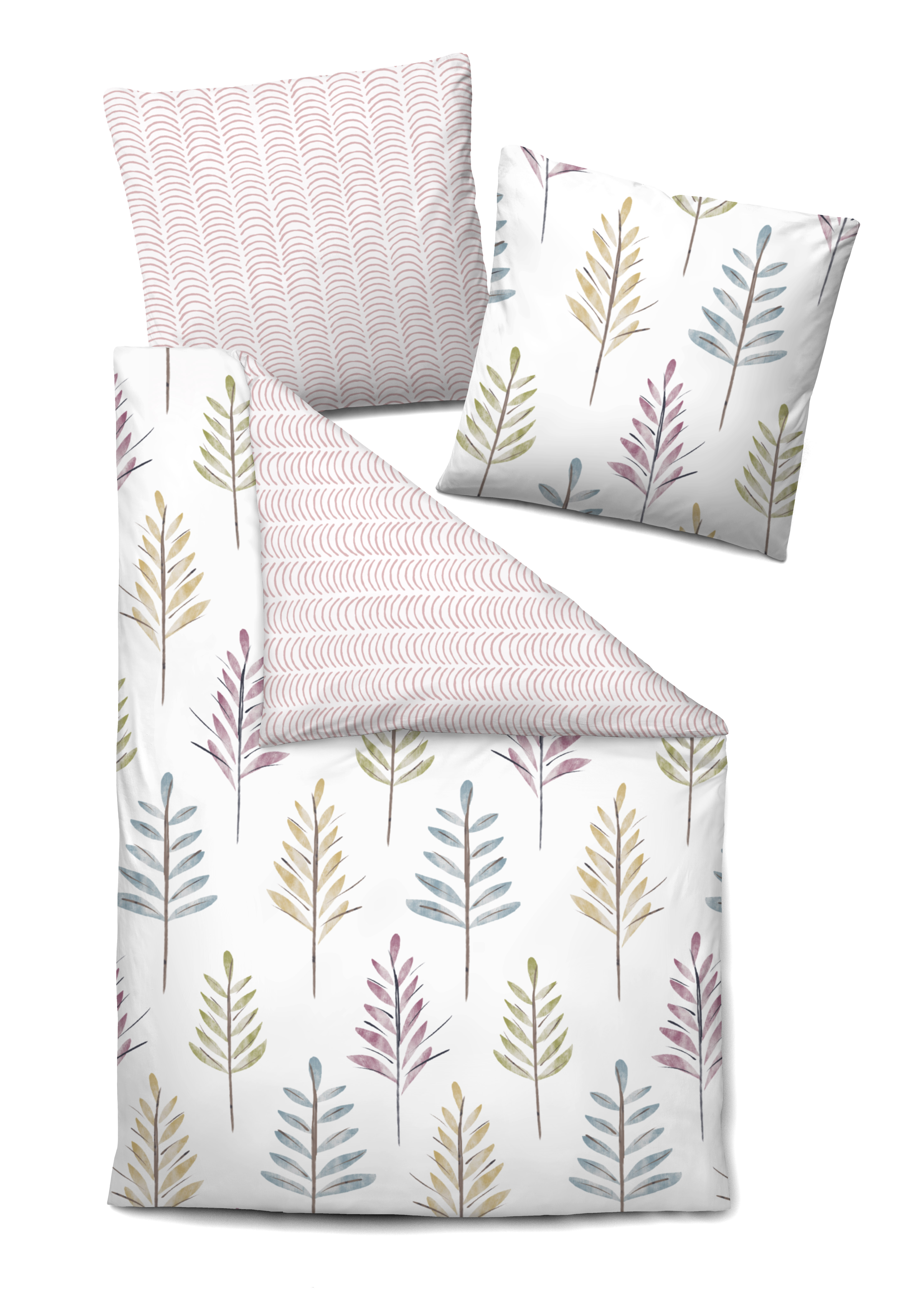 s.Oliver Baby Flanell Bettwäsche /"Points/" rosa 100x135 cm