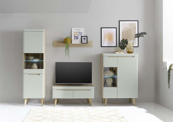 Kombination 4er Set "Lumira" - Scandi Oak Dekor & Pistaccio Matt, 290 (250)/ 197/ 40
