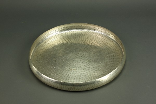 Tablett "Adlon" versilbert, gehämmert, Antique 38,5cm Durchmesser-sale