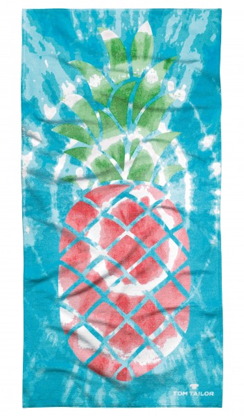Tom Tailor Strandtuch "Ananas Style", turquise, 85 x 160 cm