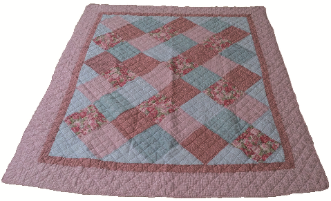 Beauty.Scouts Patchworkdecke Tagesdecke Plaid "Peach Blossom" 155x180 cm