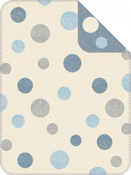 s.Oliver Baby Jacquard Tagesdecke "Tommy" blau 75x100 cm