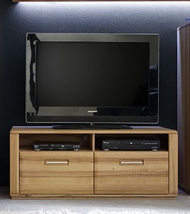 Lowboard "Anabell" Board, Kernbuche, 124x50x51cm, TV-Element, TV-Board, TV-Schrank