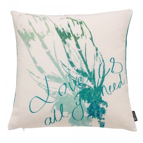 Emotion Textiles Kissenbezug Feather mint 50 X 50 cm