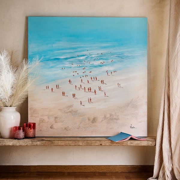 Acylgemälde "Beachlife" Gemälde, auf Leinwand, 100x100 cm