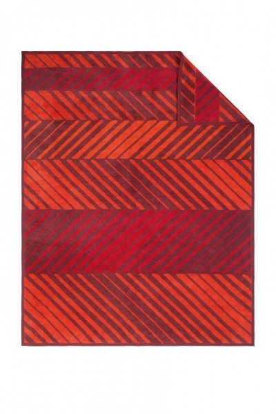 Jacquard Decke Messina rot
