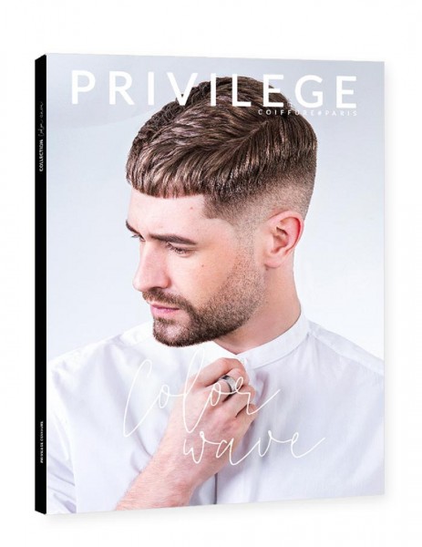 Privilege "Colorwave" Men No. 20  Ein internationales Herrenbuch für den jungen, modernen Mann. Auf über 70 Seiten werden die neuesten Frisurentrends für den modebewussten Herrn präsentiert. Herrenschnitte und gepflegte Barbermode. Fachberatung durch Dopp