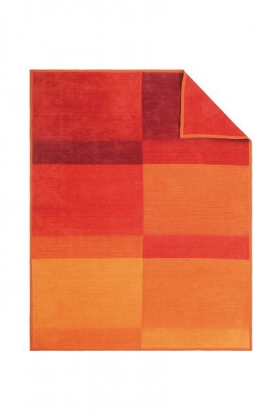 Jacquard Decke Sorrento orange