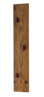 Garderobe „Briar“, Hakenleiste, Garderobenleiste, Kleiderhaken, Fichte verwurmt, naturbelassenes Altholz, mit 3 Haken, 80x14x6 cm, Diele, Flur Garderobe „Briar“, Hakenleiste, Garderobenleiste, Kleiderhaken, Fichte verwurmt, naturbelassenes Altholz, mit 3 Haken, 80x14x6 cm, Diele, Flur