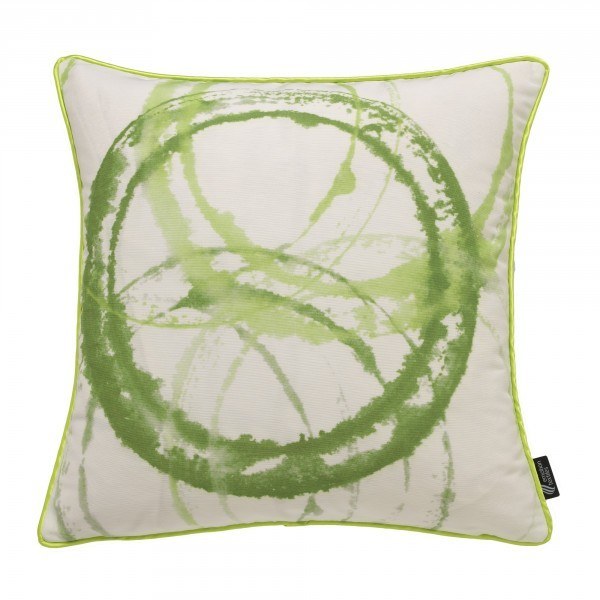 Emotion Textiles Kissenbezug Aquarell Kreise green 50 X 50 cm