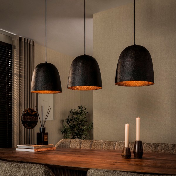 Pendelleuchte „Astoro Three“ – Smoked Brown, 3-flammige Design-Hängeleuchte