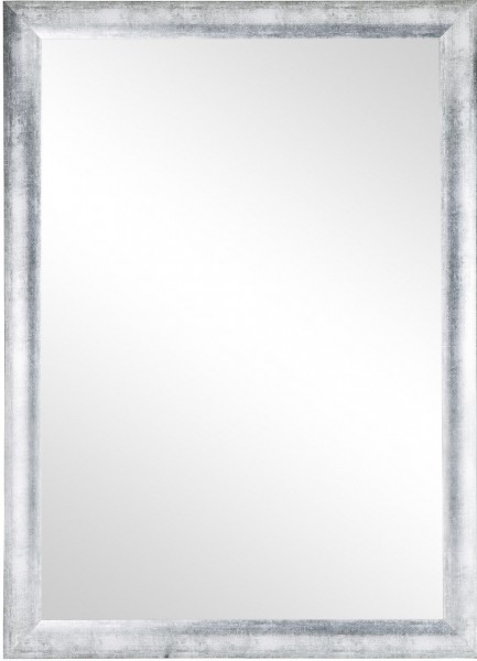 Beauty.Scouts Wandspiegel "Ziria", Rahmenspiegel Klarglas MDF altsilber inkl. Aufhänger 78x108cm